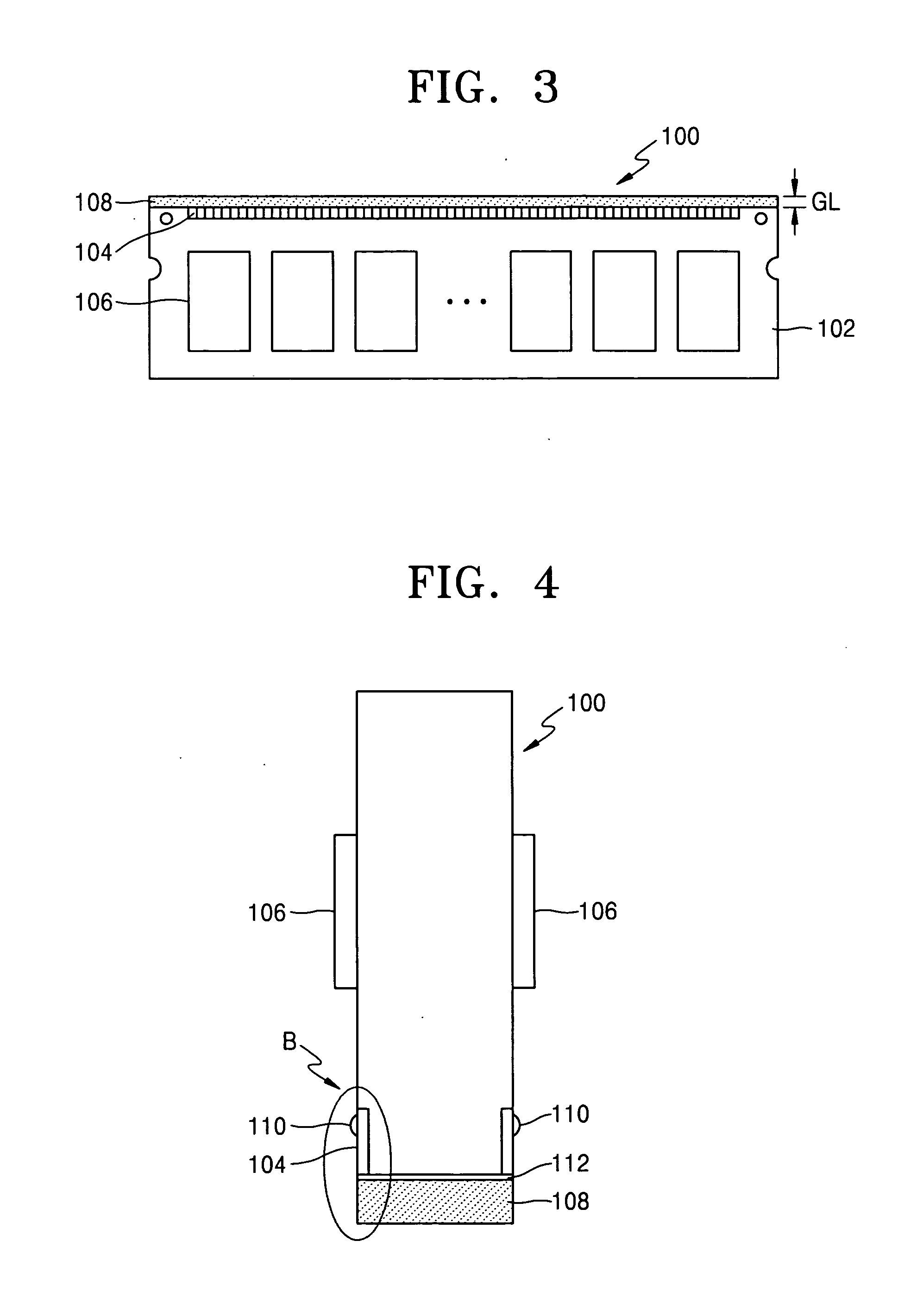 Memory module, socket and mounting method providing improved heat dissipating characteristics