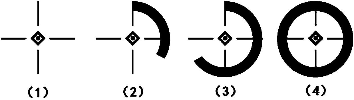 Charge shooting aiming method used in shooting game