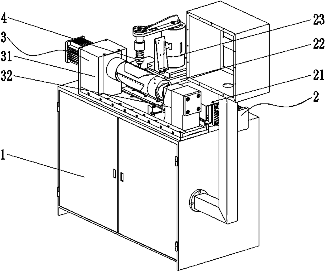 Numerical control point welding machine used for shell rotation reducing sheet