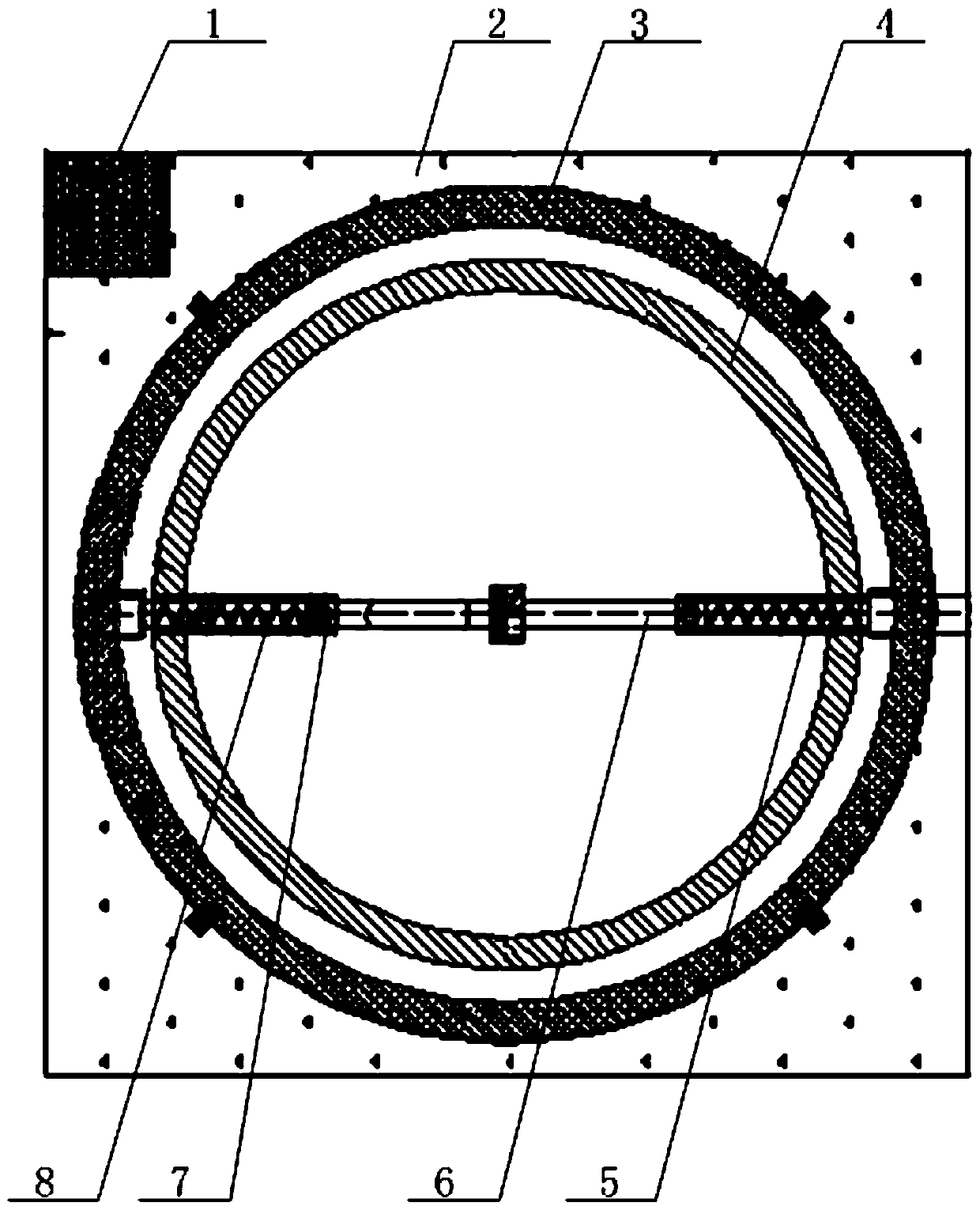 A hot air heating platform