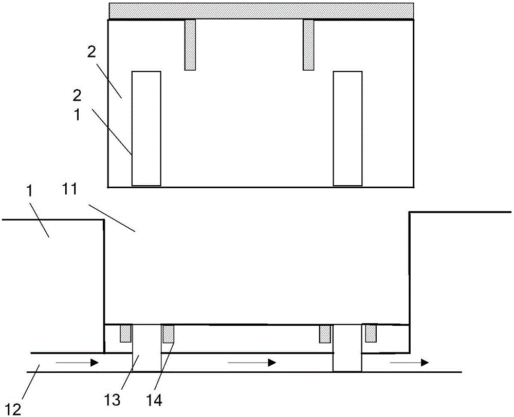 Inlaying structure for telecommunication base station filter cavity mold and production method thereof