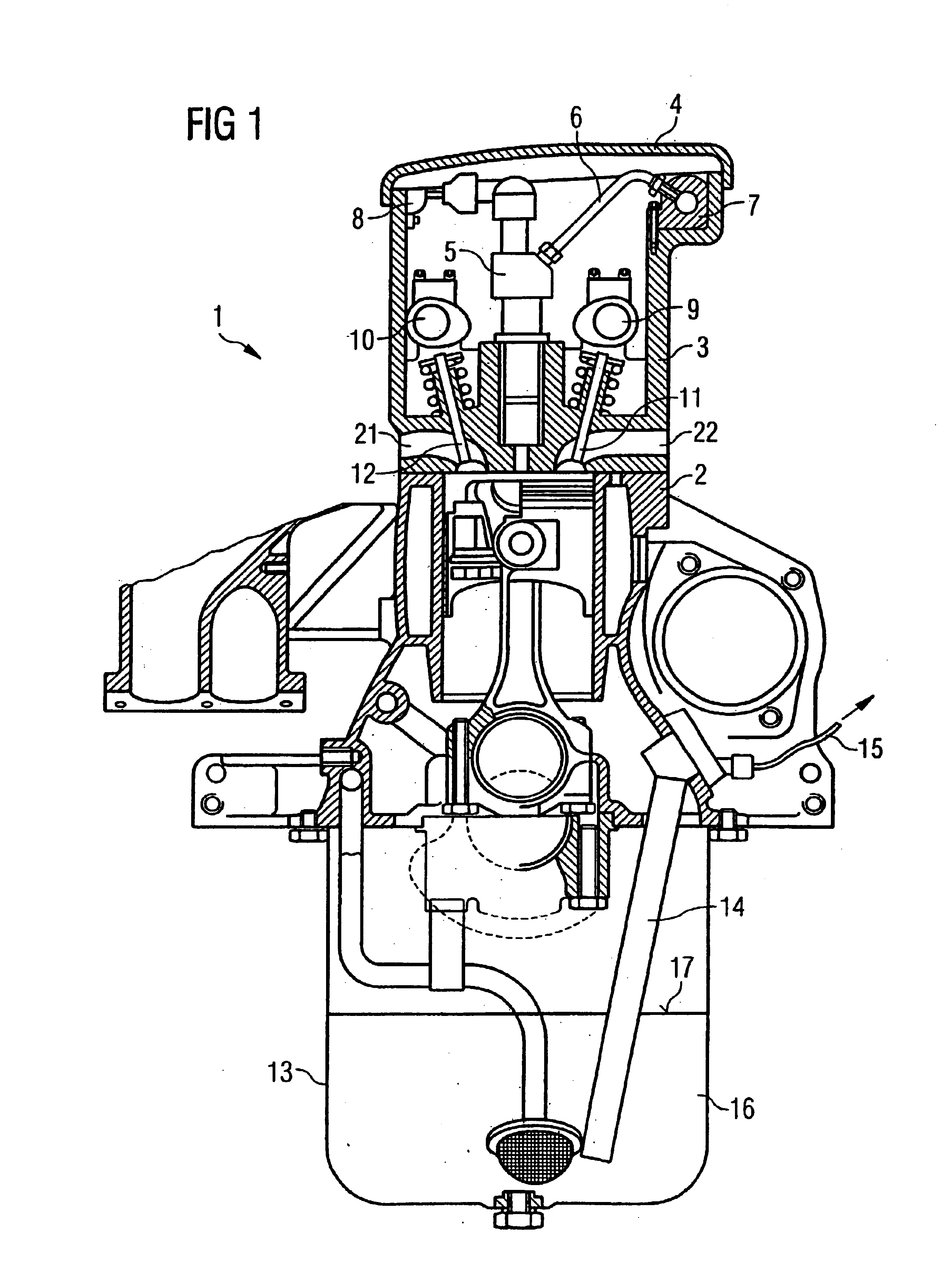 Cylinder-head-integrated diesel injection system with oil sensor