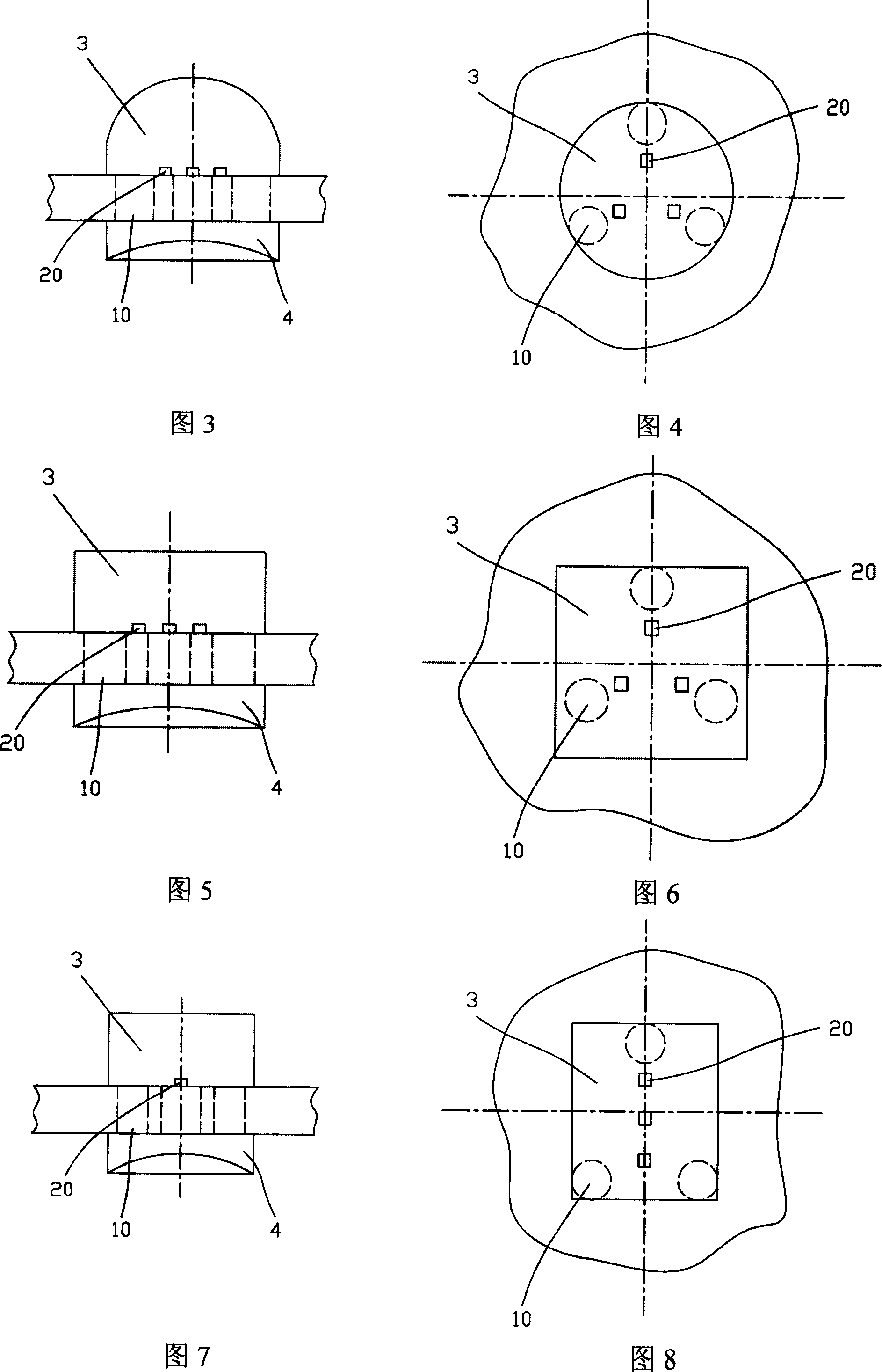 LED packaging structure and packaging method