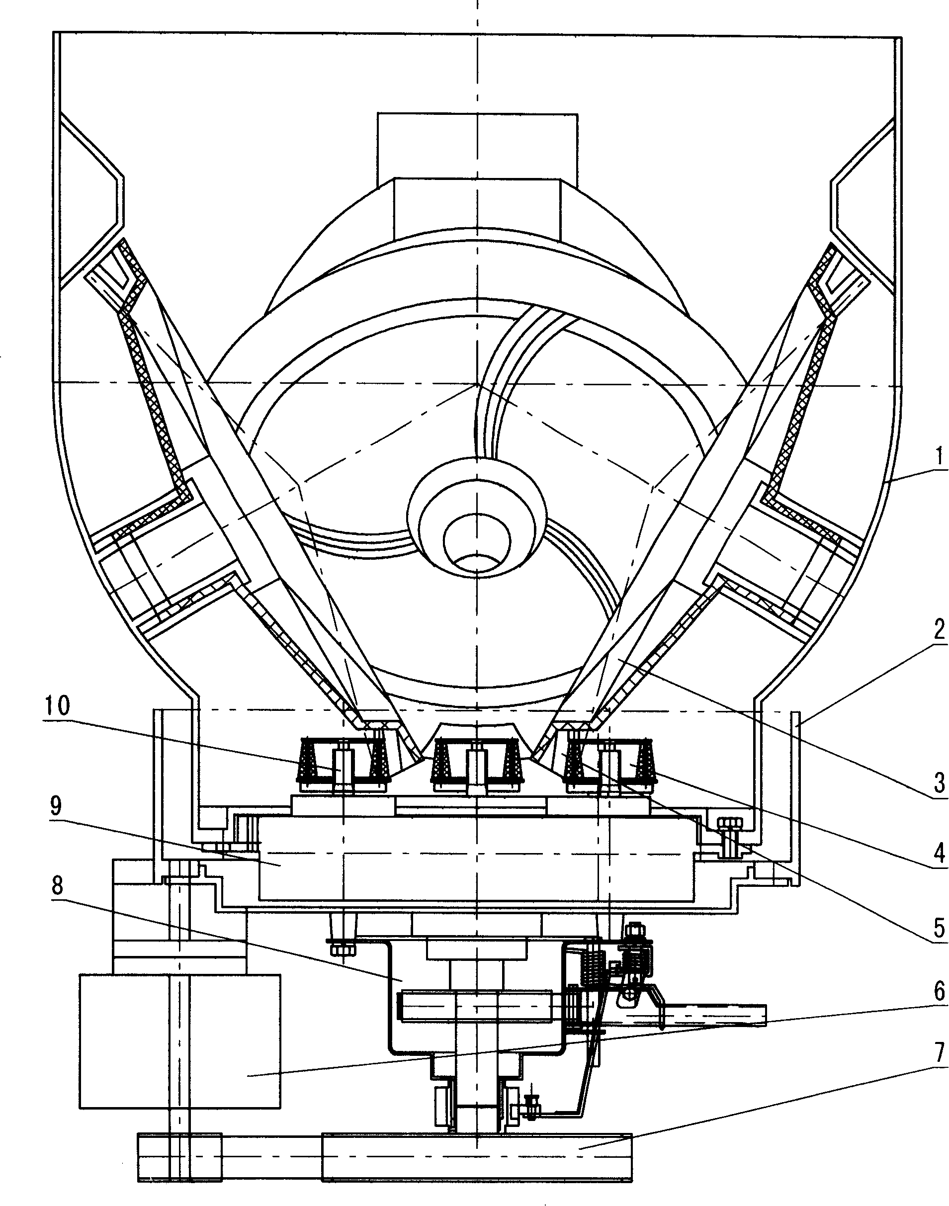 Vertical multi-impeller washing machine and washing method