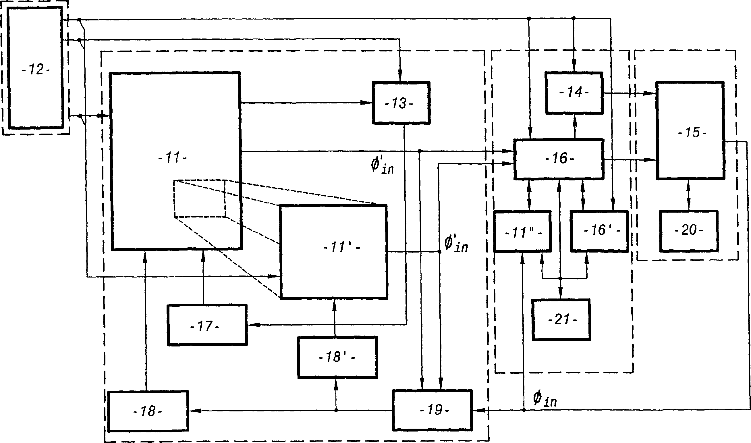 Method and installation for monitoring the core of a nuclear reactor