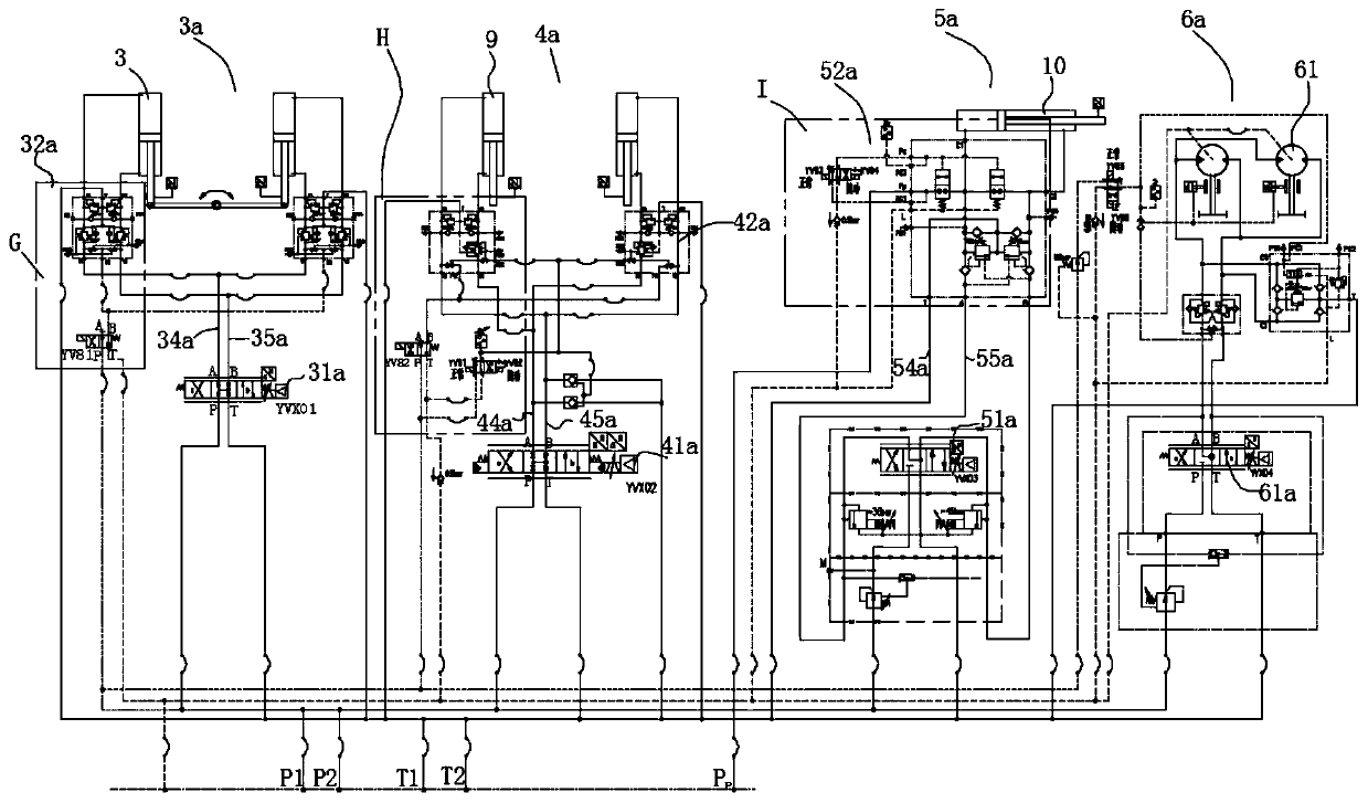 Small gangway bridge hydraulic system