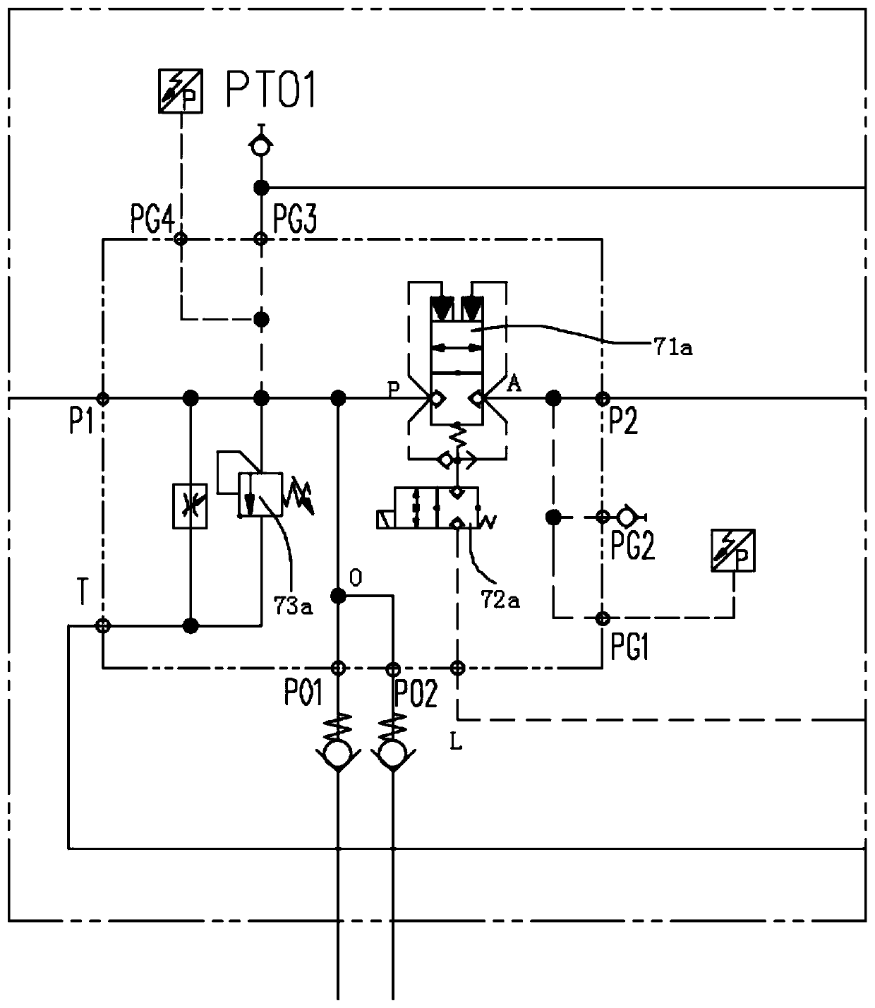 Small gangway bridge hydraulic system