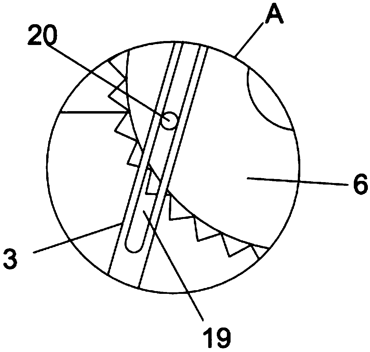 Concrete floor leveling device for municipal construction