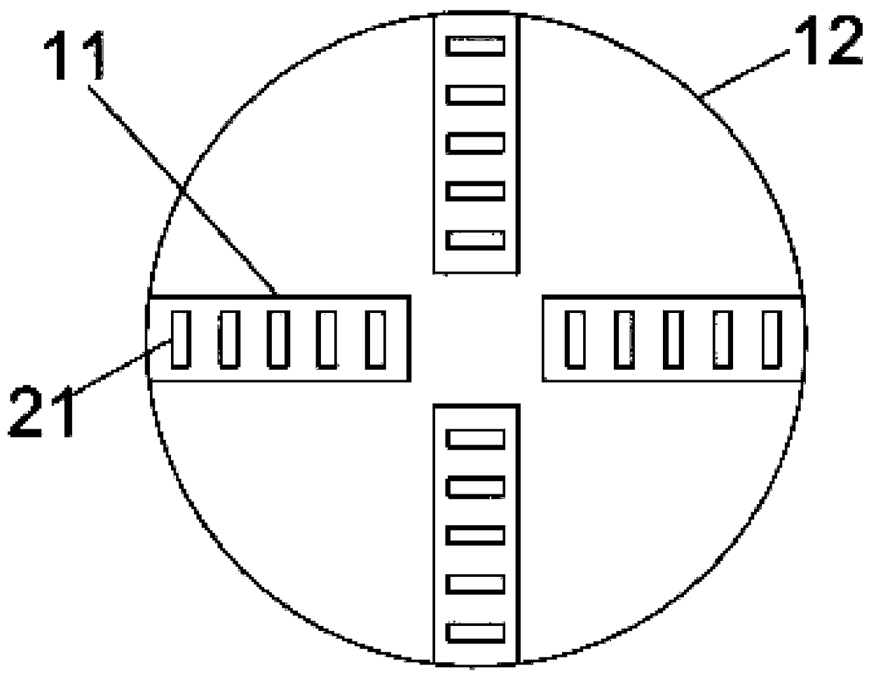 Concrete floor leveling device for municipal construction