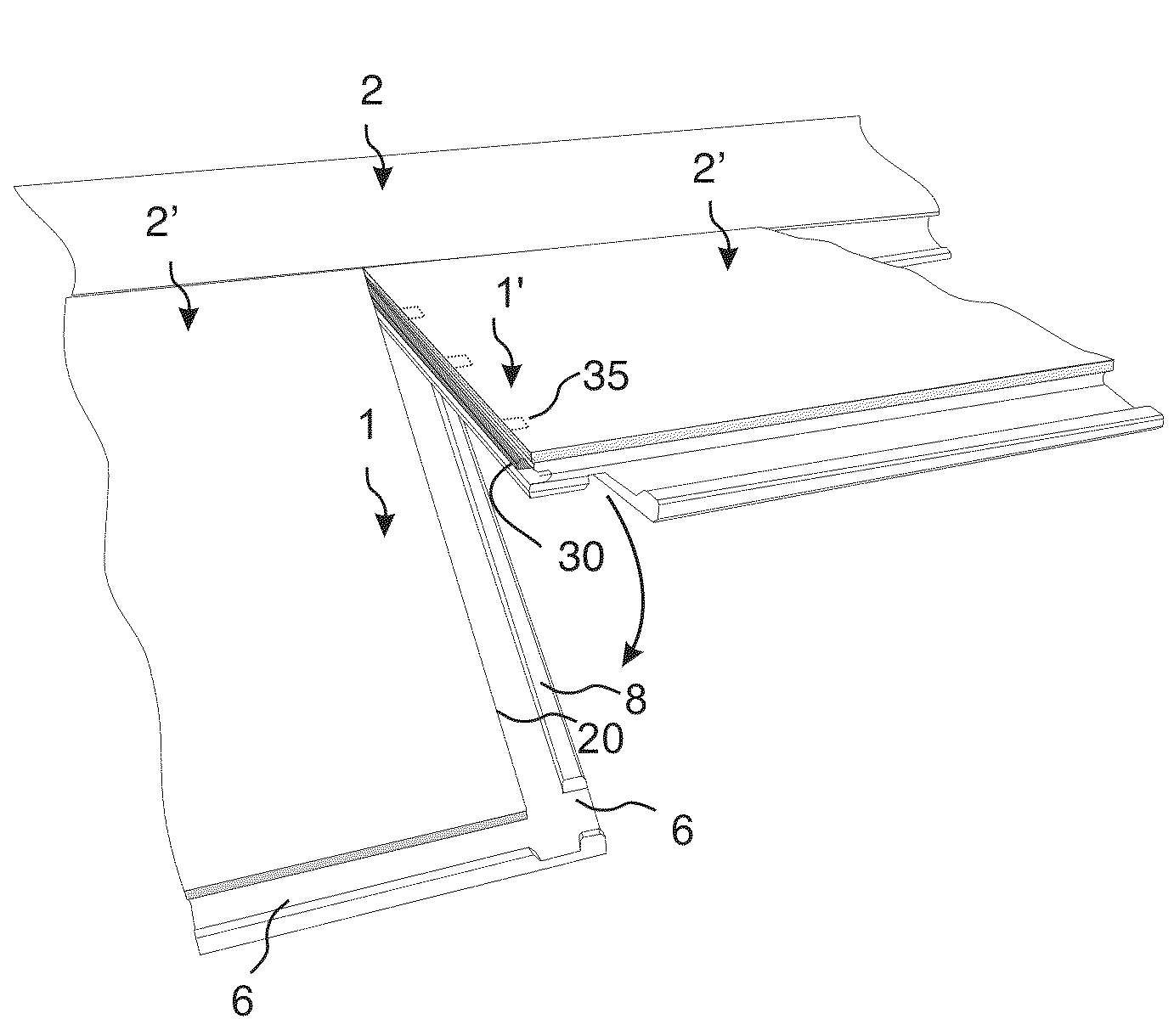 Mechanical locking system for floor panels