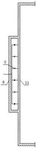 A multi-storey building ventilation and air conditioning wall