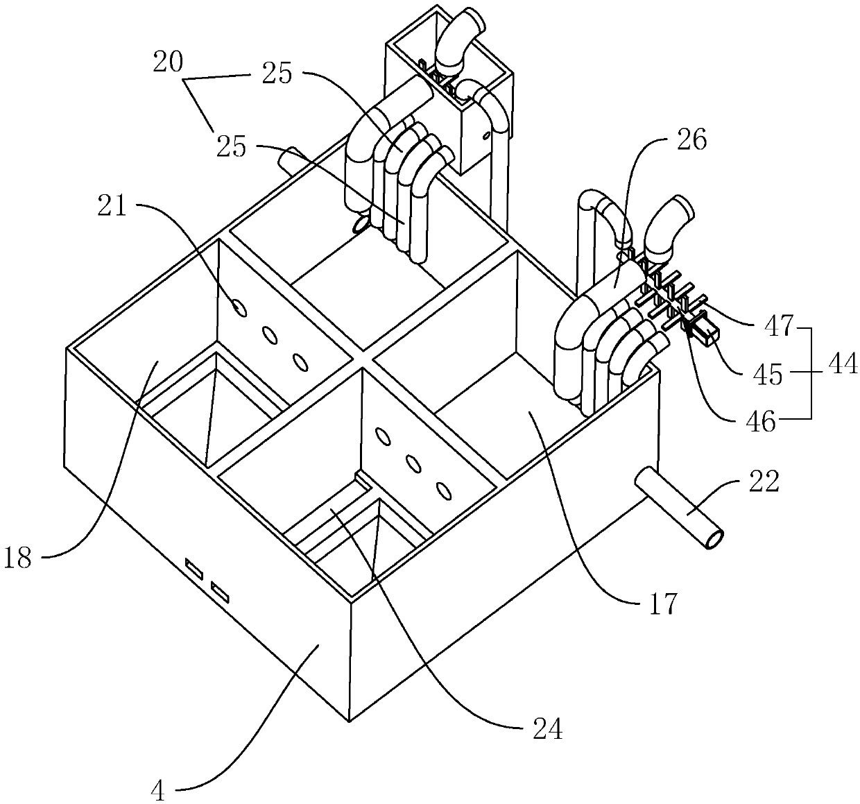 Sewage treatment system for dye printing