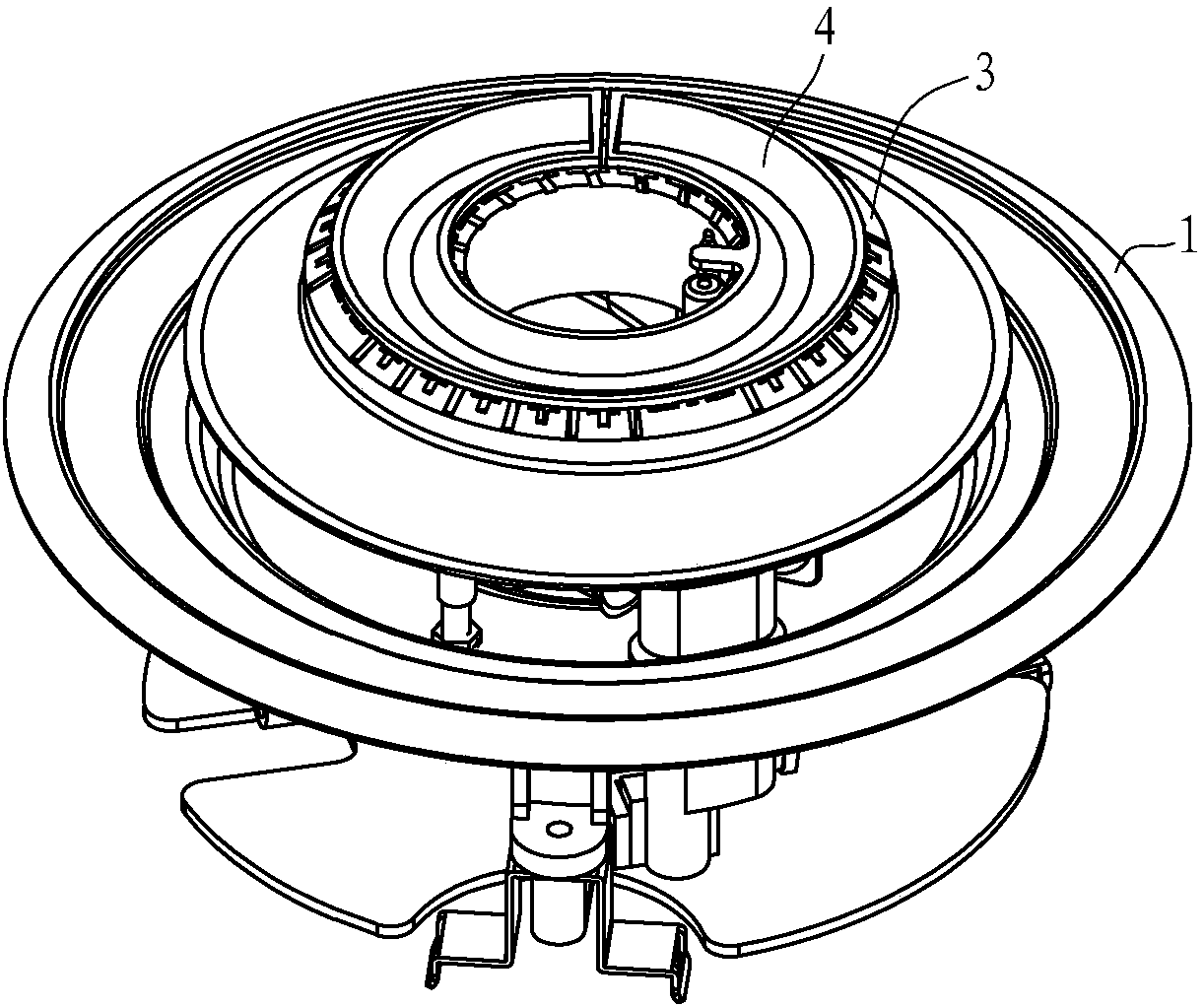 Upper air admission combustor