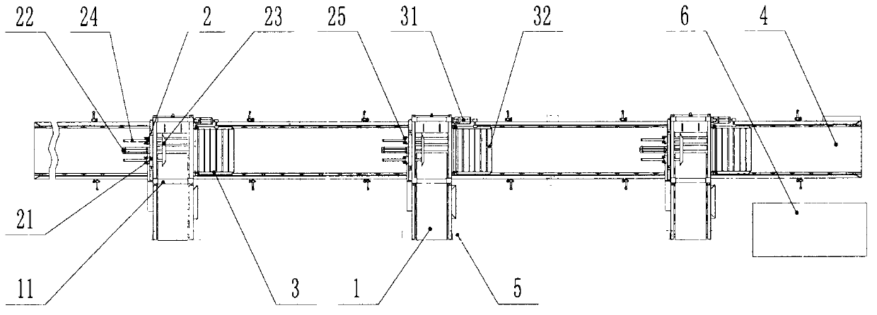 Automatic poured bag stacking and grouping machine