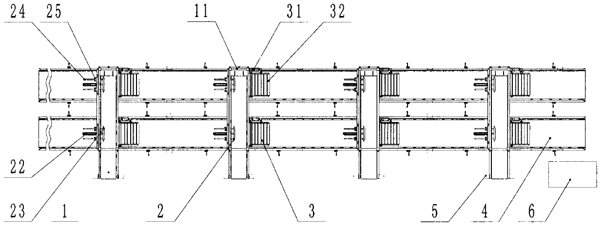 Automatic poured bag stacking and grouping machine