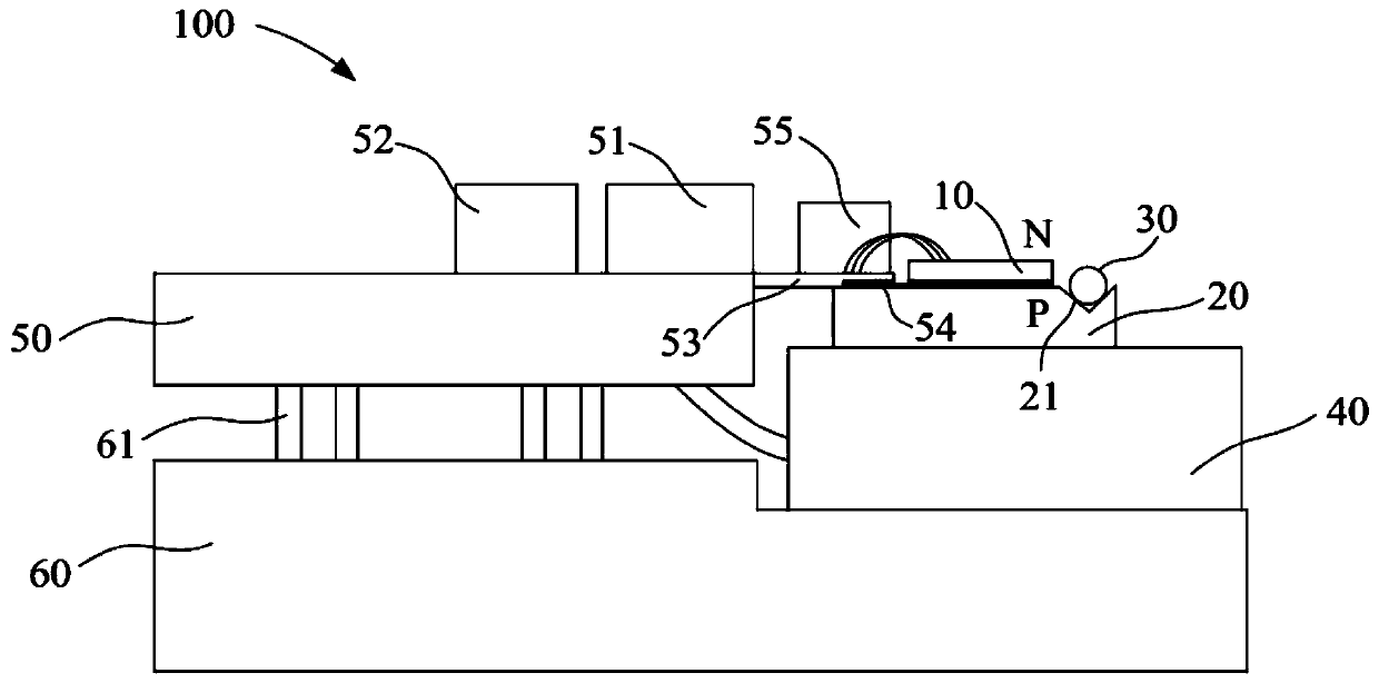 Laser emitting device for laser radar, and laser radar