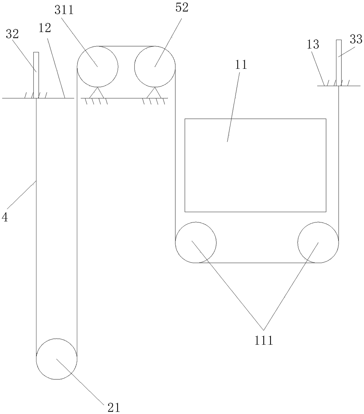 Shallow bottom pit steel belt traction home lift