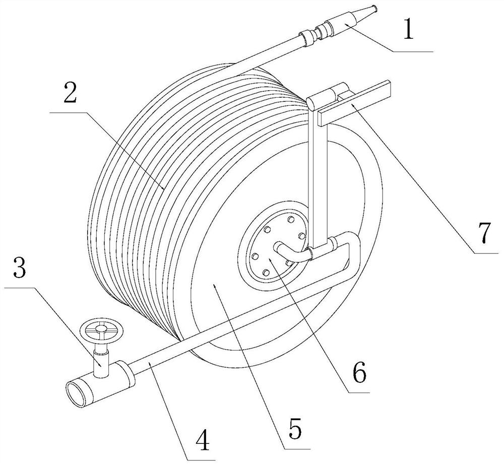 Portable tunnel fire fighting equipment based on municipal water supply