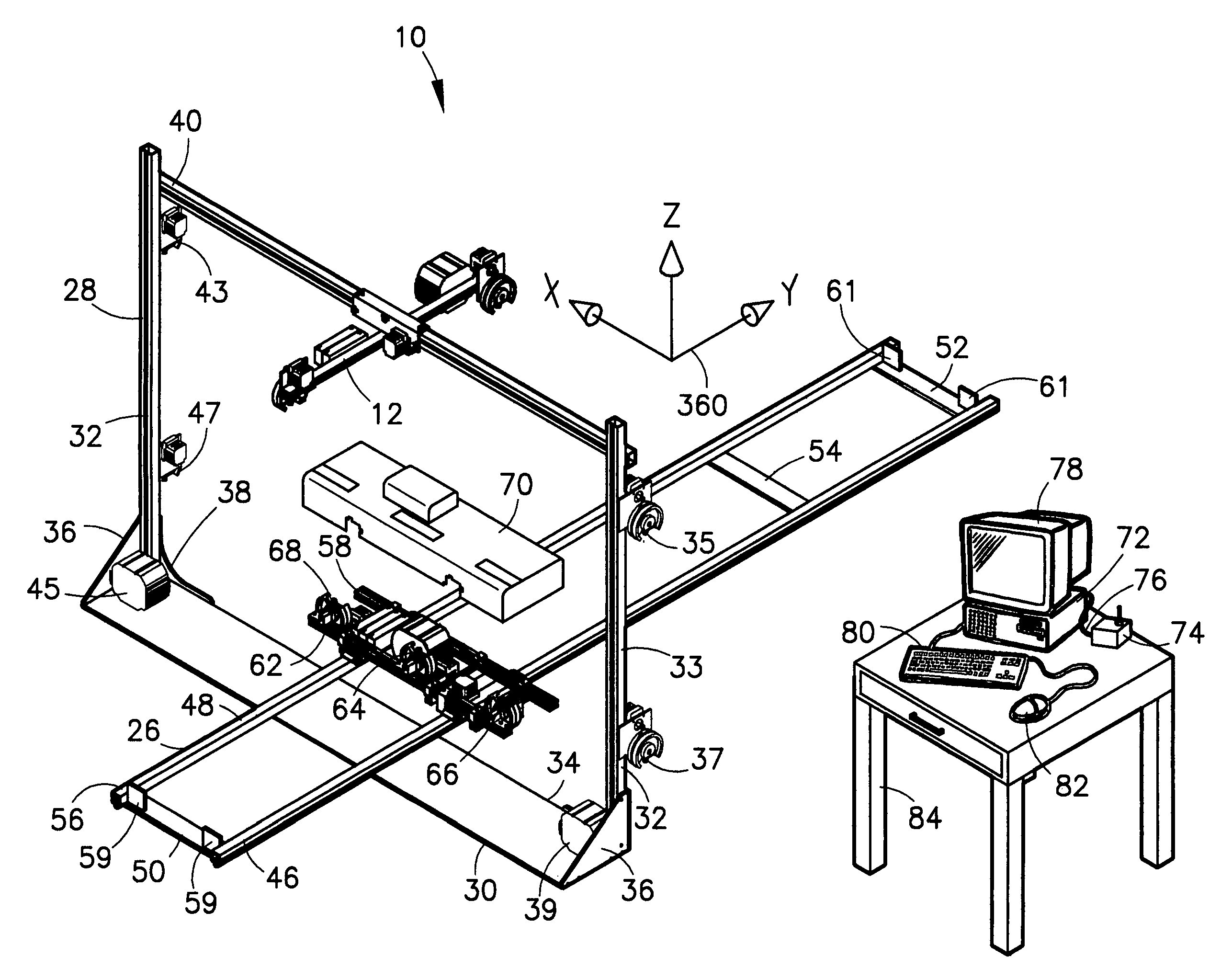 System for measuring points on a vehicle during damage repair