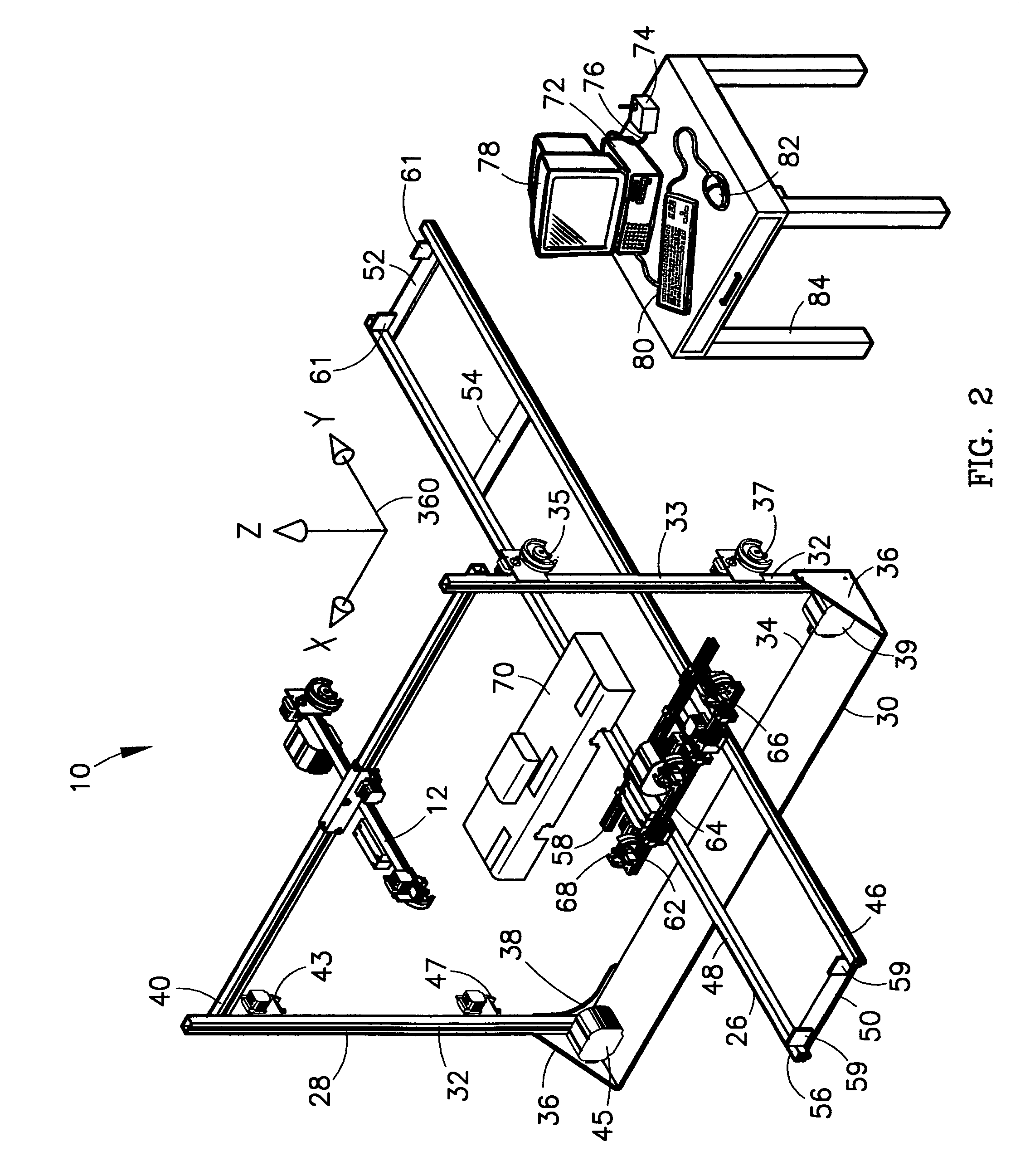 System for measuring points on a vehicle during damage repair