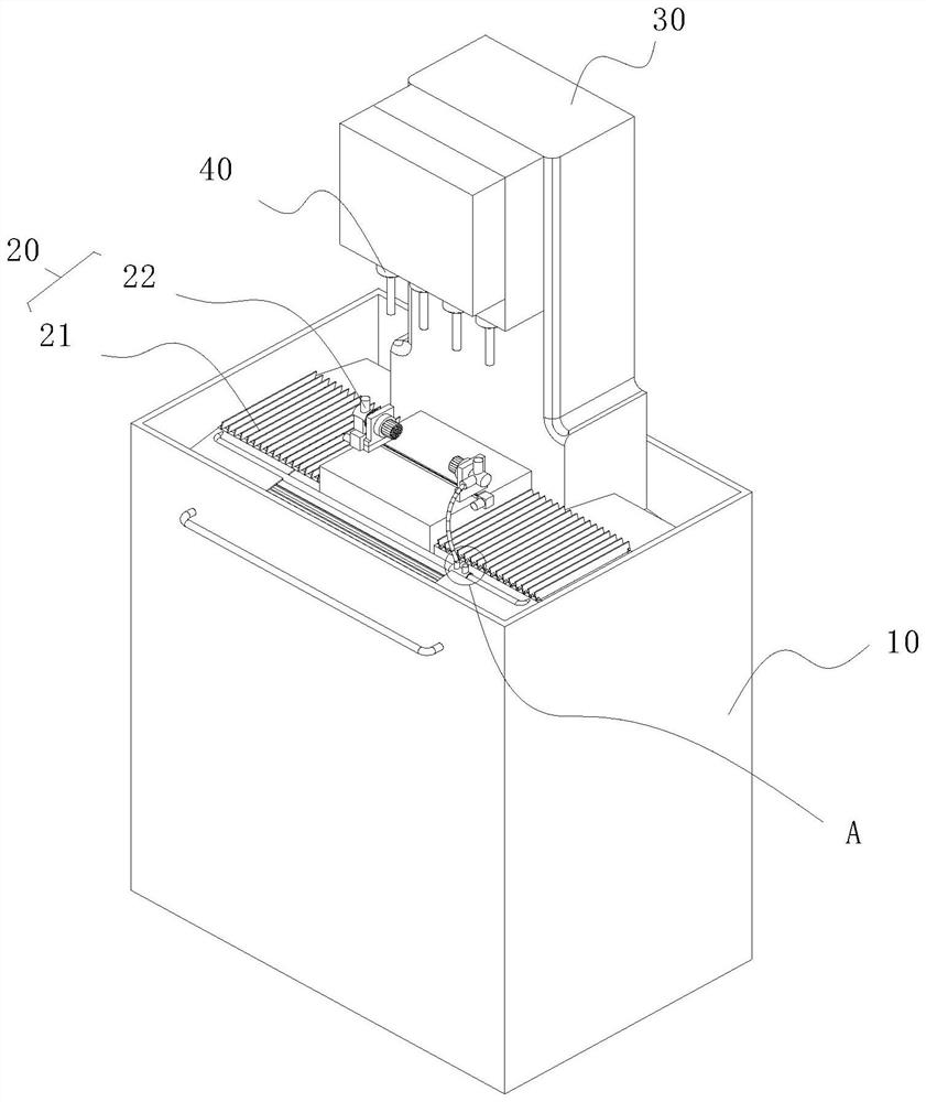 Four-shaft and four-head linkage engraving and milling machine