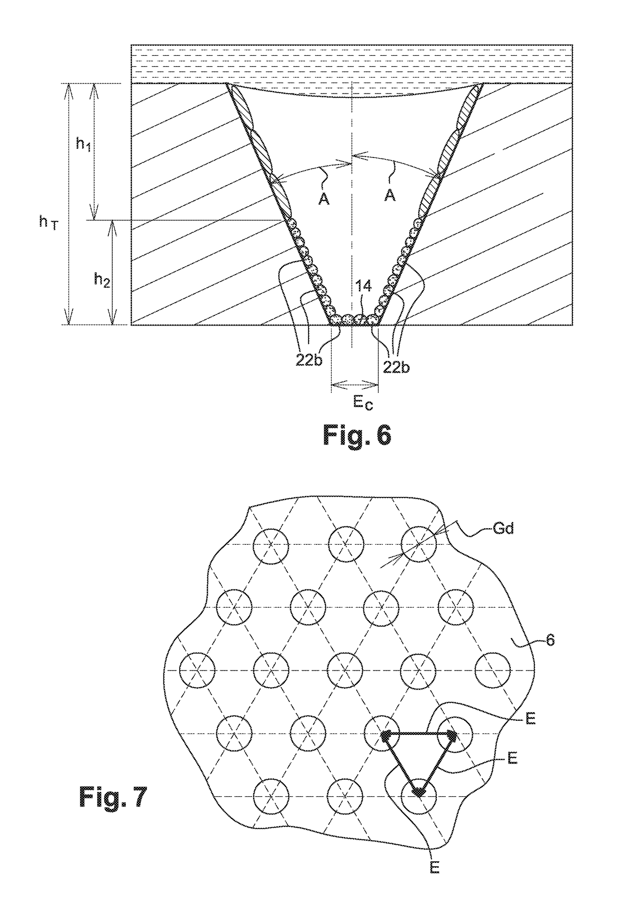 Structured element coated in a distinguished manner and serving as support for the flow of several fluids