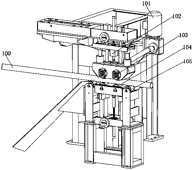 Multi-channel welded pipe high-speed packing and discharging system