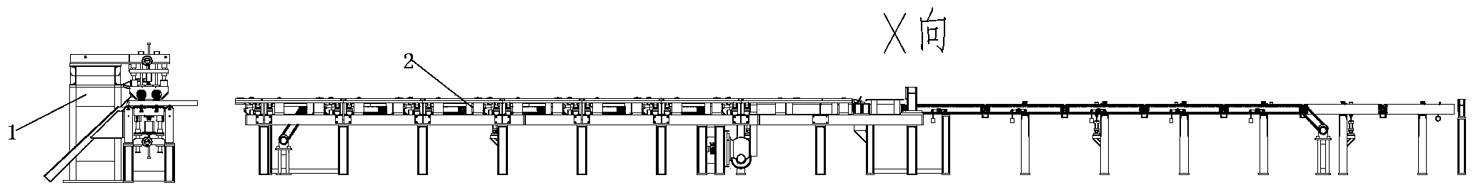 Multi-channel welded pipe high-speed packing and discharging system