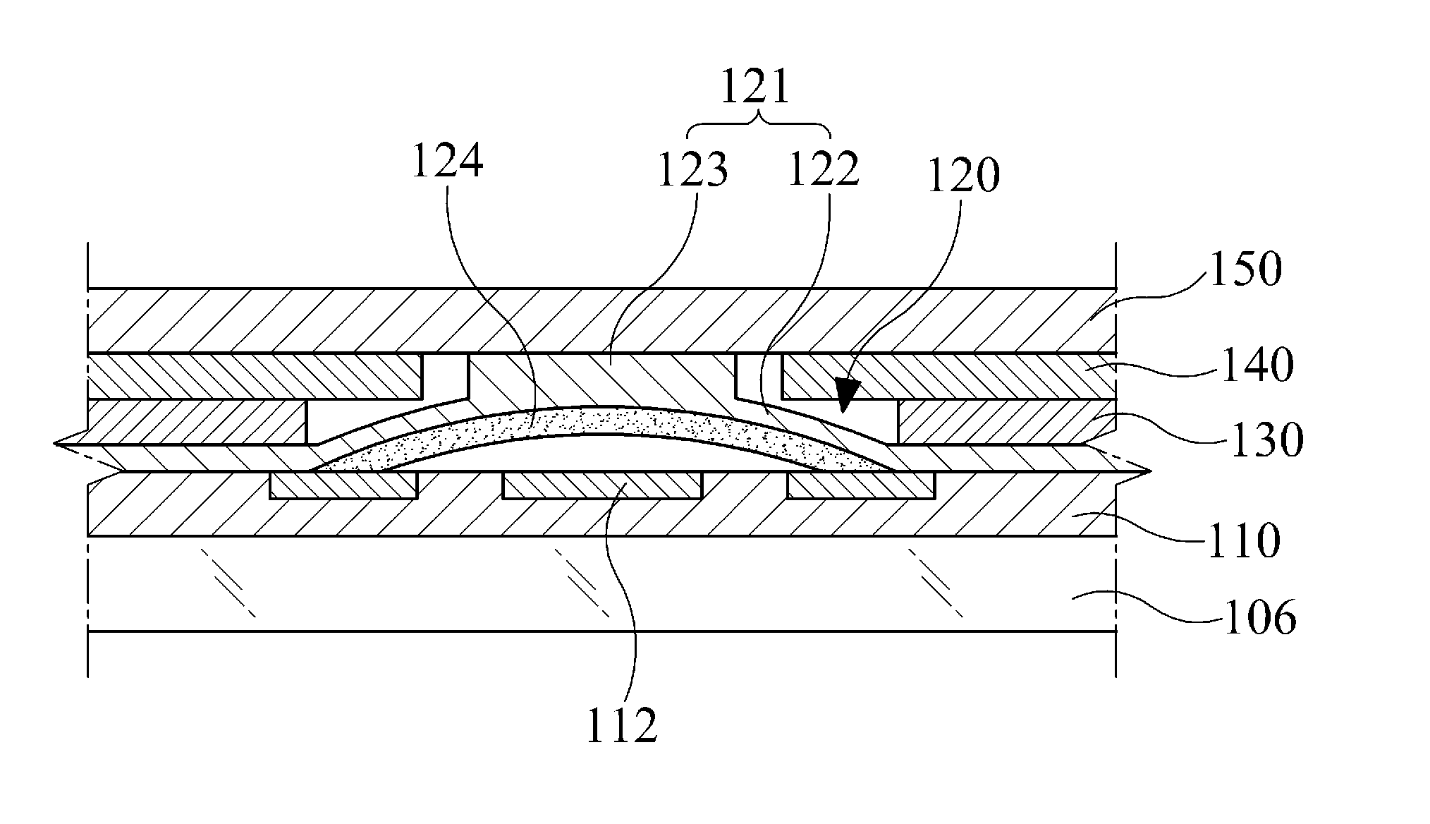 Dome switch integrated touch window for mobile terminal