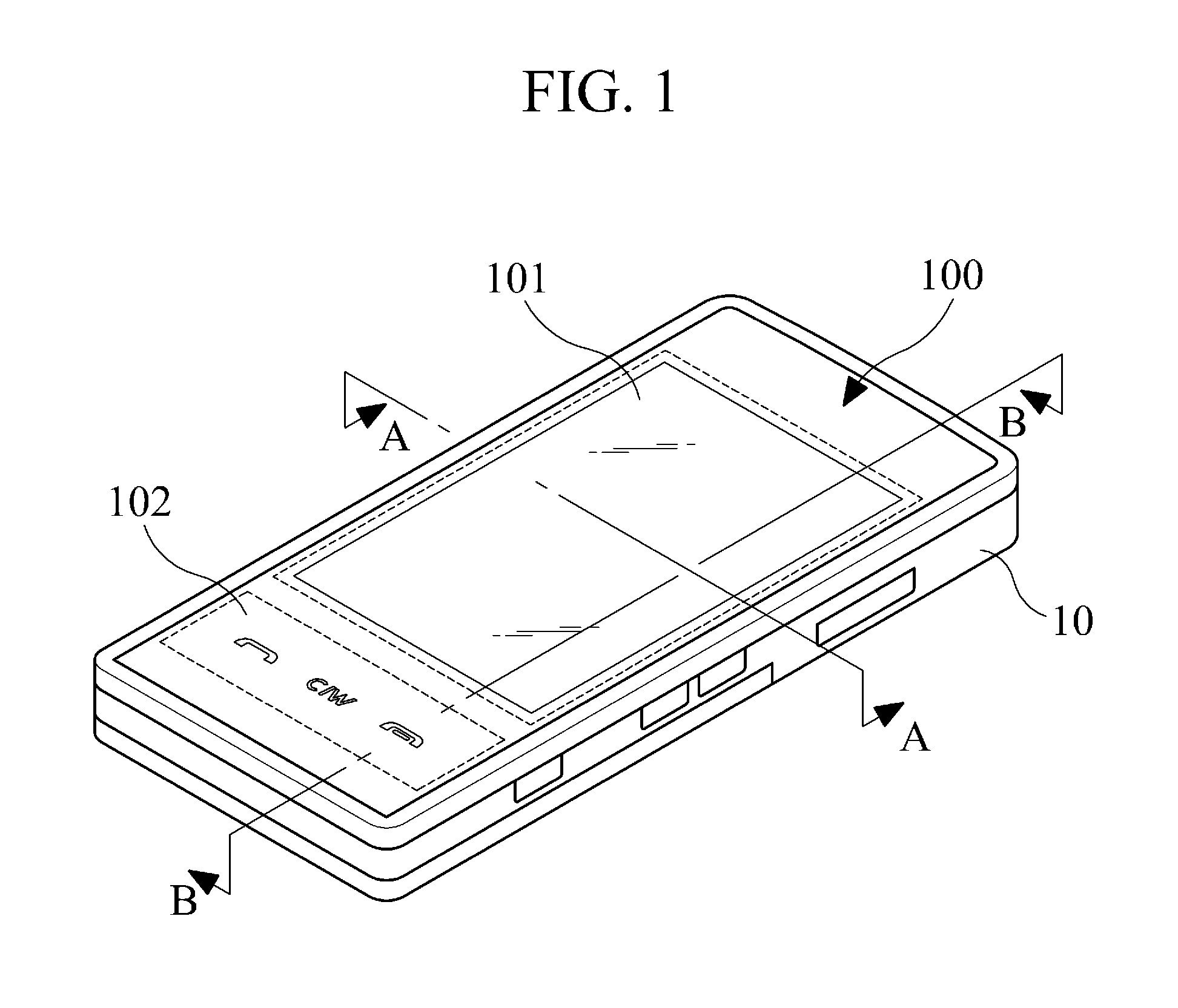 Dome switch integrated touch window for mobile terminal