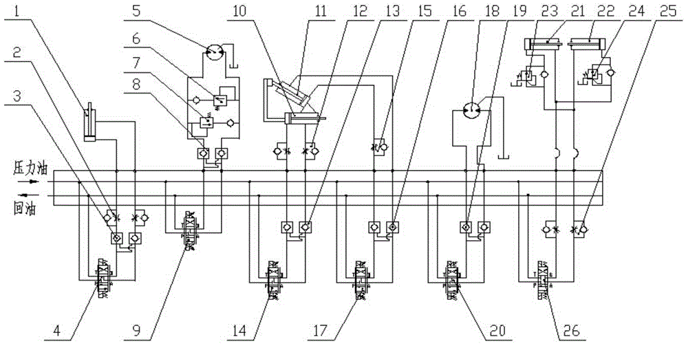 Oil boom laying robot and hydraulic system of support equipment thereof, and control method thereof