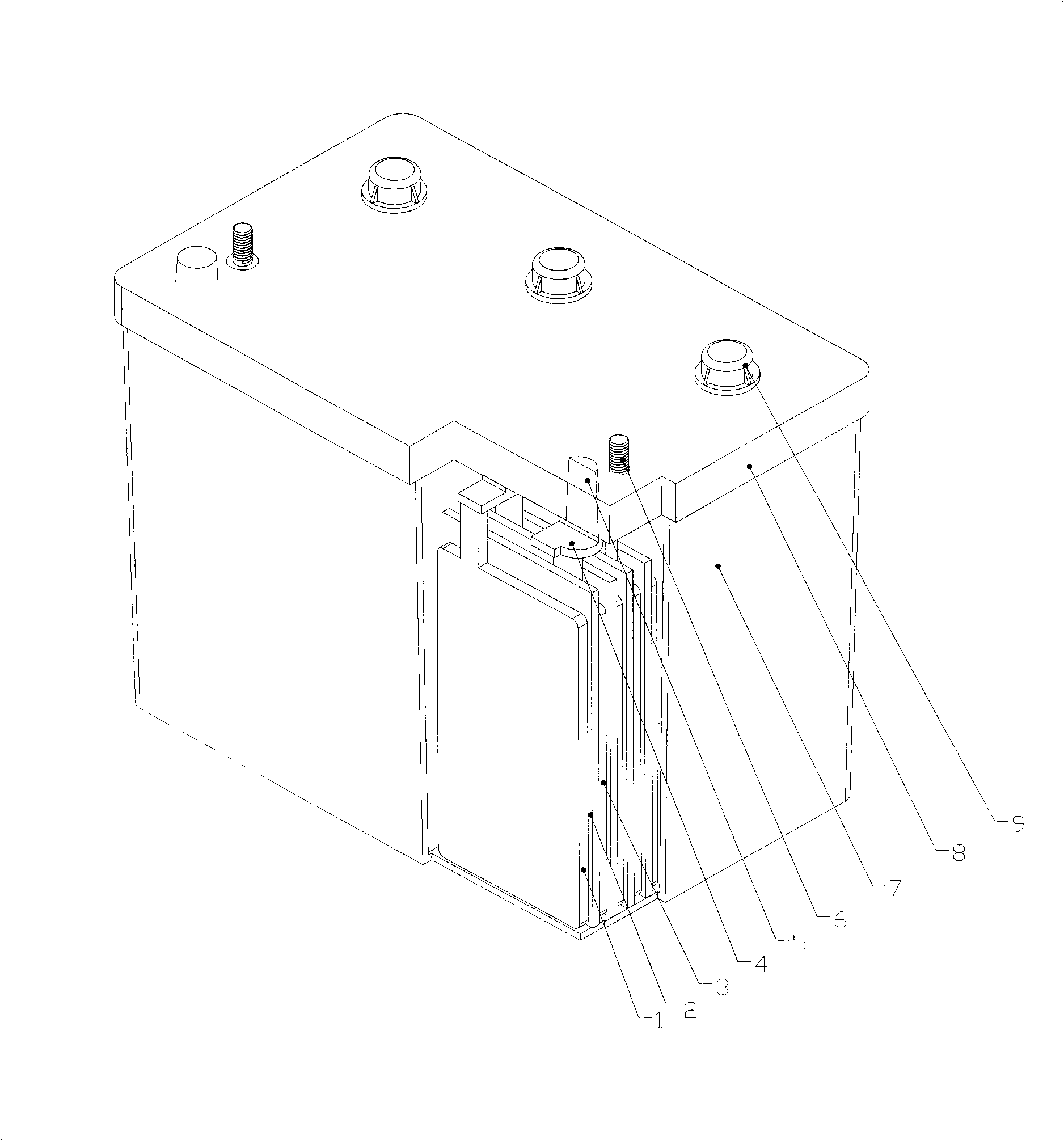 Valve controlled sealing type golf battery and manufacturing method therefor