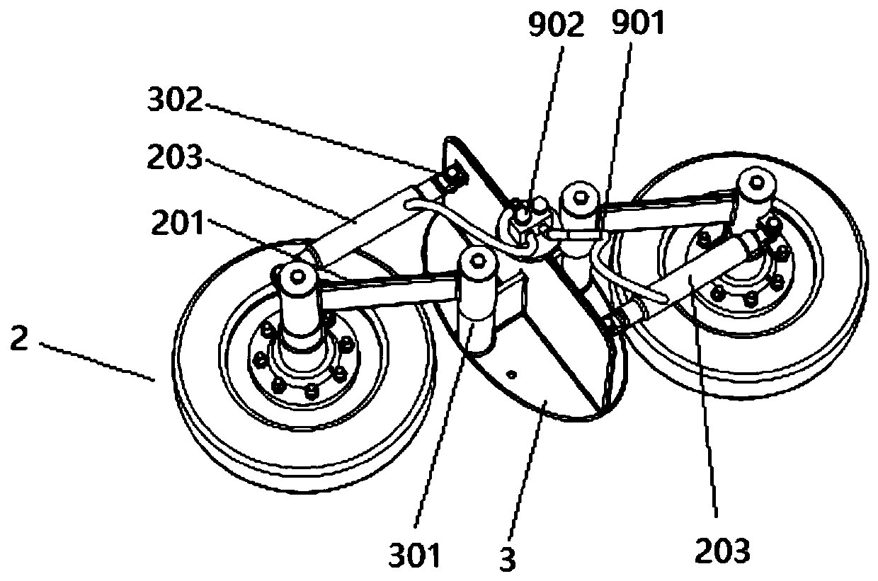 Cement concrete pavement abrasion experiment device