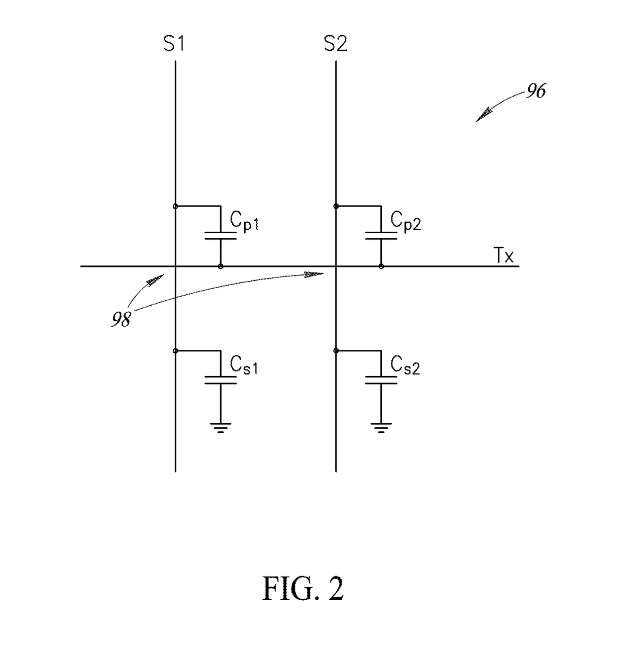 Self-sensing touch panel