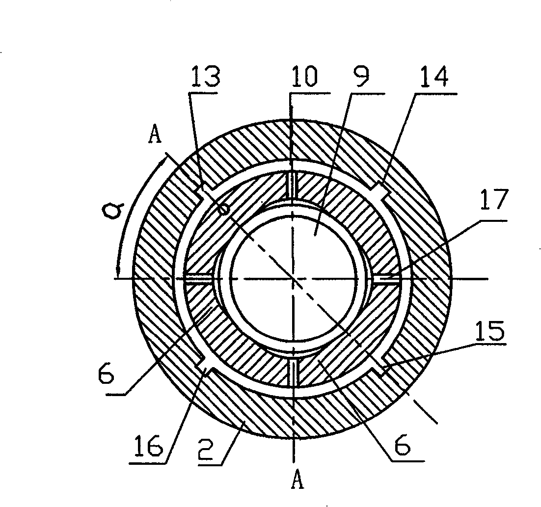 Exterior-clearance throttle cavity internal-hole type scavenging hydrostatic bearing