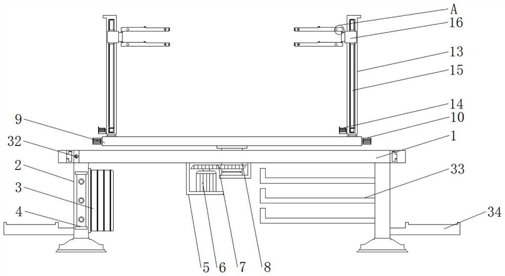 Rapid pressing device for mechanical manufacturing equipment