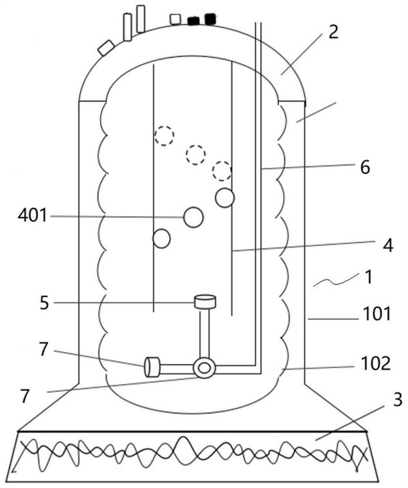 Gas-liquid circulation system of airlift fermentation tank