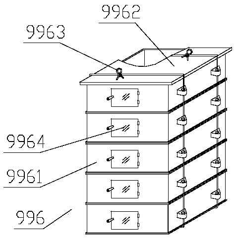 Abalone breeding feeding system with rising limiting device and weighing feeding machine