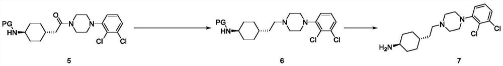 Preparation method of cariprazine and intermediate thereof