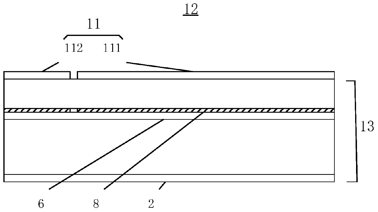 Segmented modulation structure, laser and manufacturing method thereof