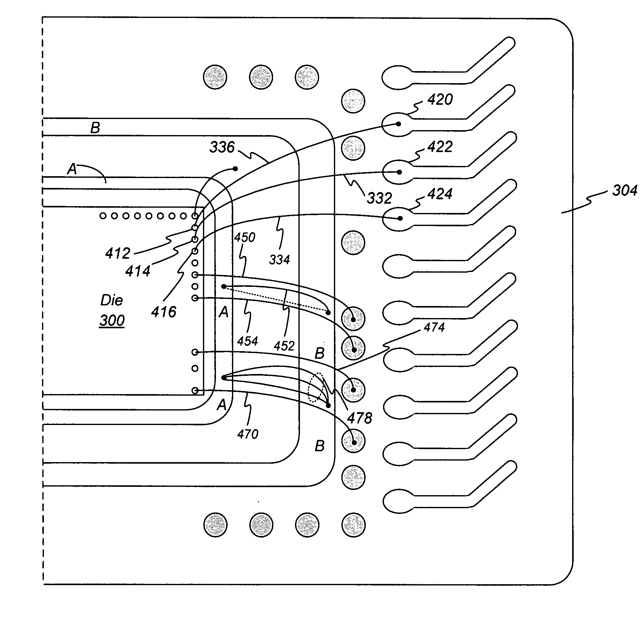 Bond wire loop for high speed noise isolation