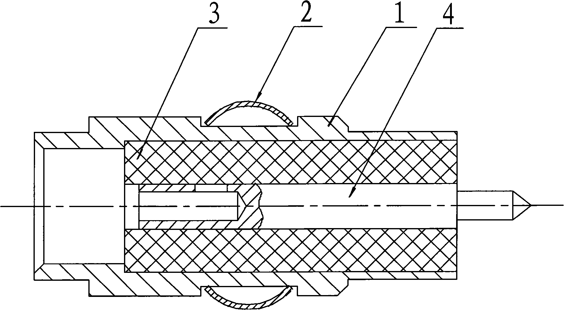 Quick-speed plug connector assembly for testing