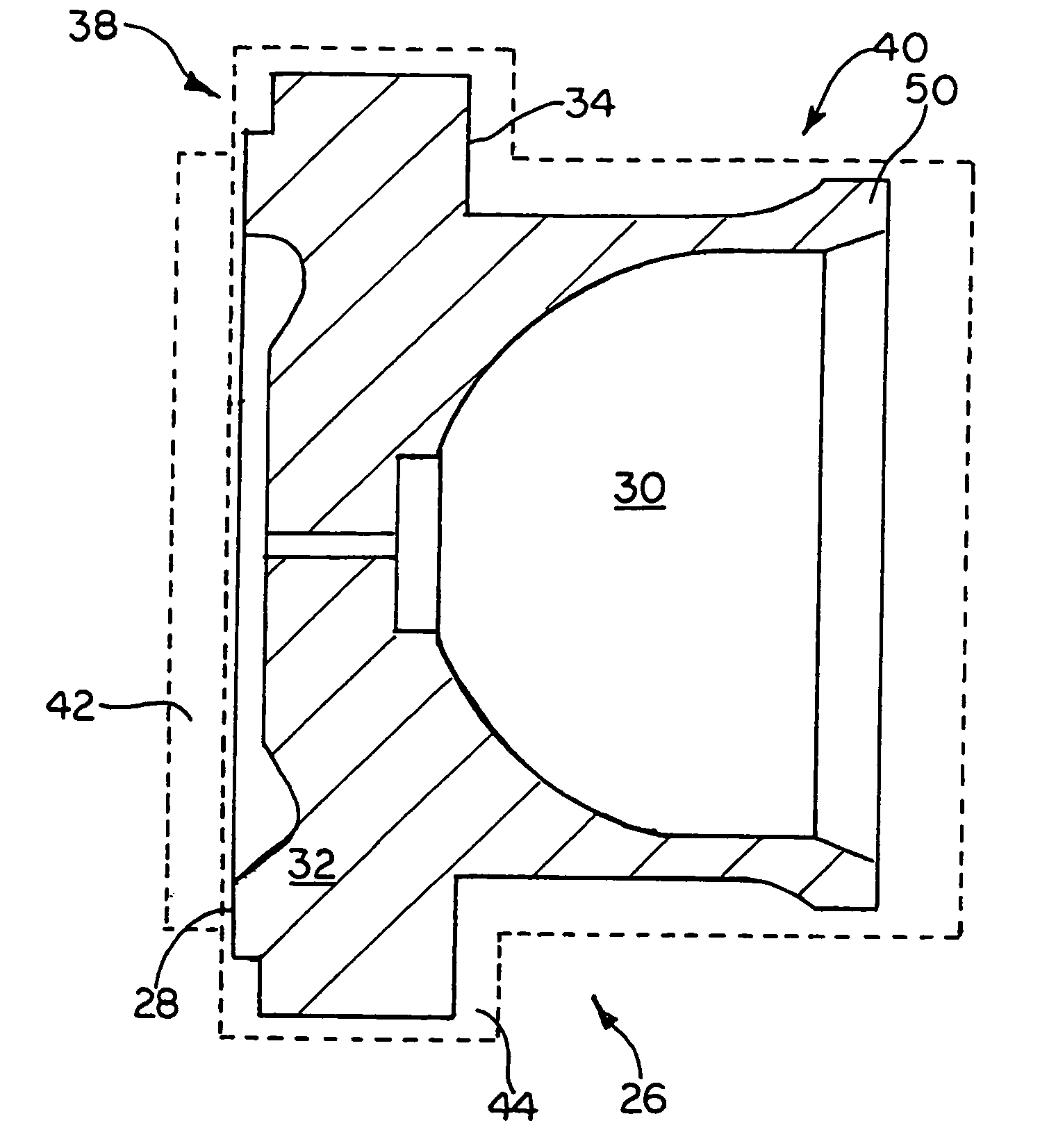 Selectively cold worked hydraulic motor/pump shoe