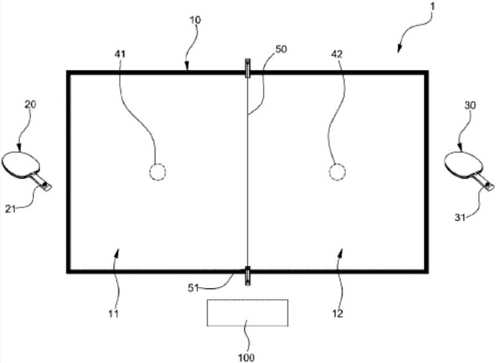 System for executing table tennis game comprising multiple impact sensors, and method for displaying table tennis game score using same