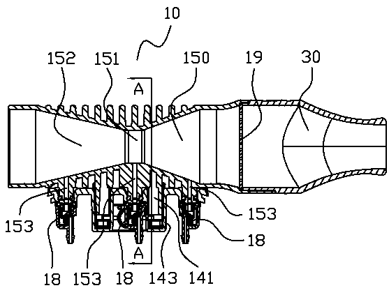 Detection device for lung function tester