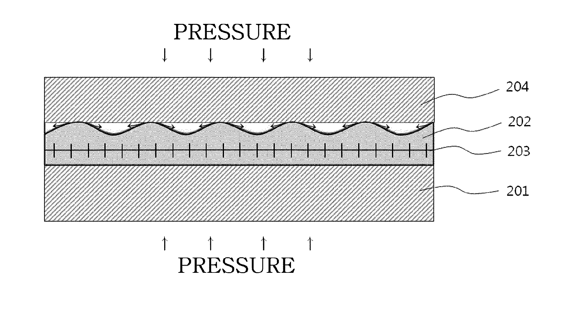 Method of manufacturing colorless transparent polyimide film having impregnated glass fabric and of flattening surface thereof