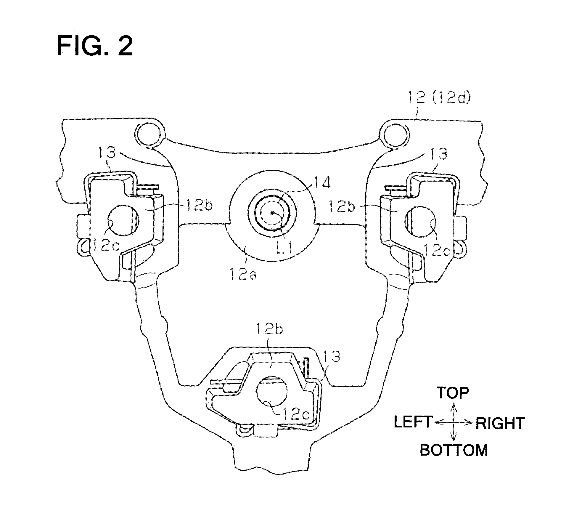 Vibration control structure for steering wheel