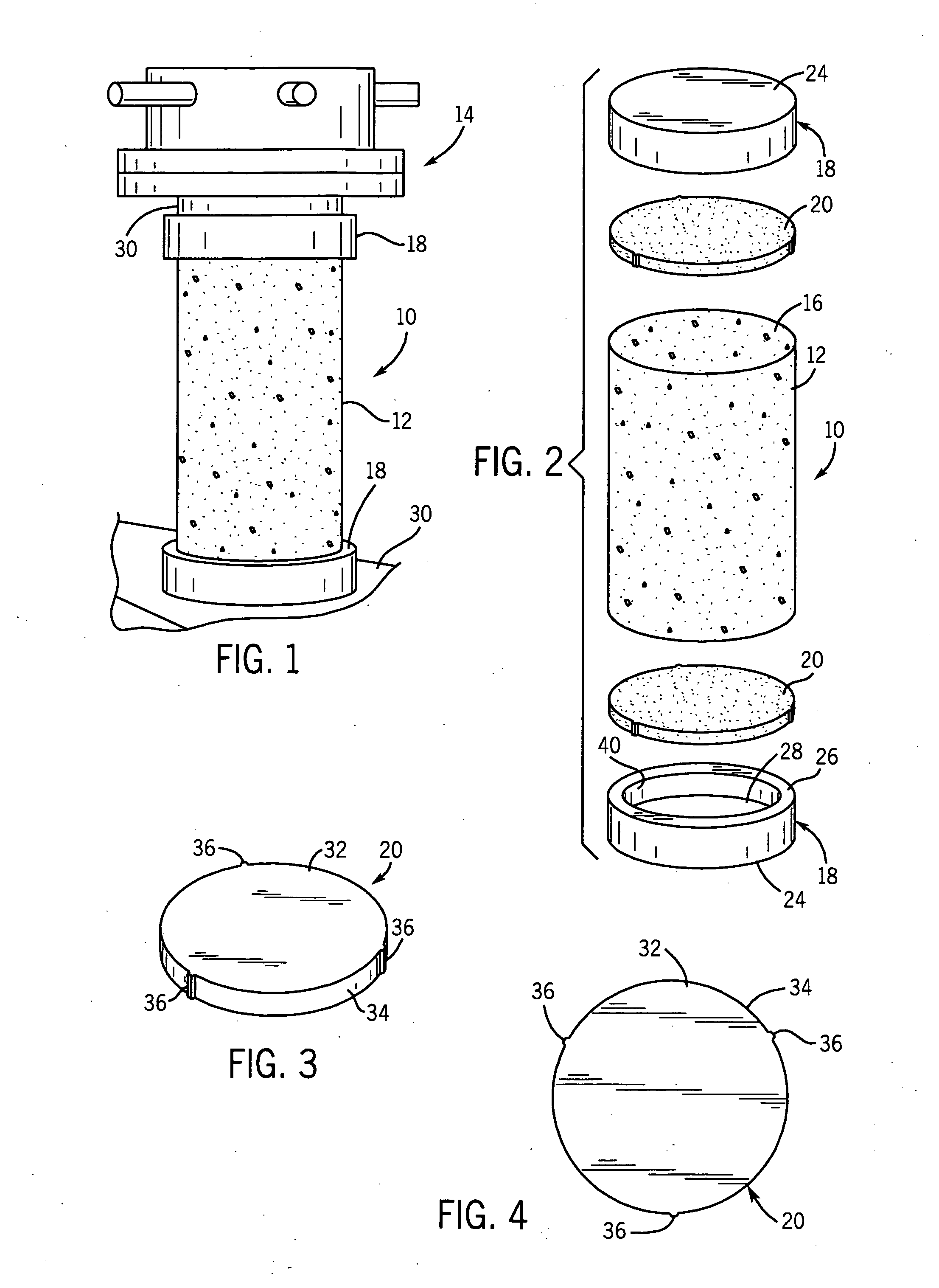 Unbonded system for strength testing of concrete cylinders