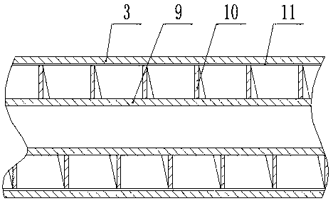 Condensation device for rapidly cooling high-temperature smoke