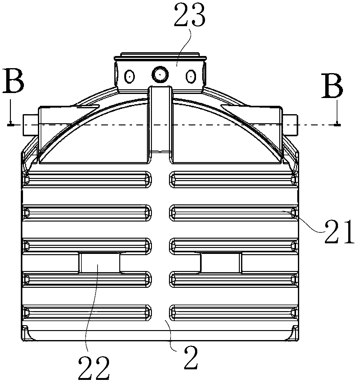 Fixed bed biofilm inclusive type microelectrolysis deep nitrogen and phosphorus removal cabin